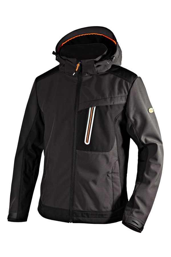CHAQUETA SOFTSHELL CARBON ASPHALT DIADORA XL