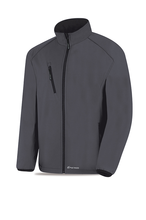 CHAQUETA SOFTSHELL GRIS 288-CS3G CUARZO XL