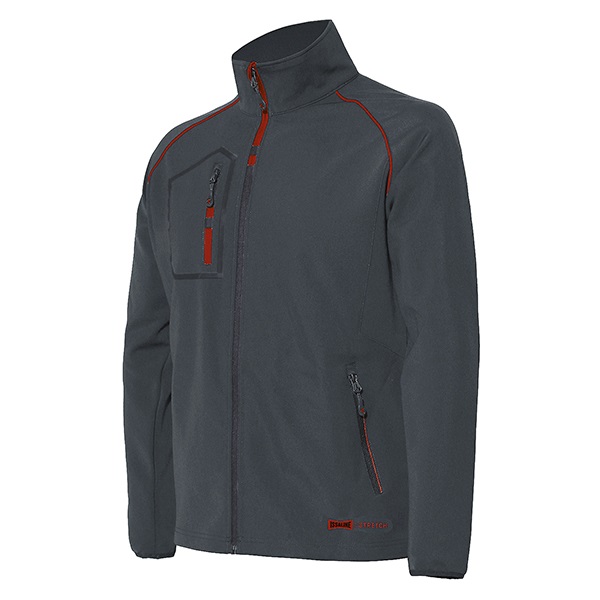 CHAQUETA SOFTSHELL GRIS 04529B RUSH M