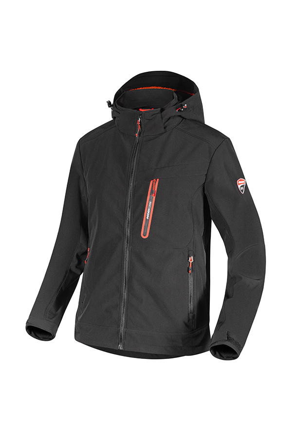 CHAQUETA SOFTSHELL DUCATI NEGRA 702.180073-80013 DIADORA XL