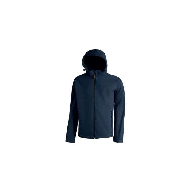 CHAQUETA SOFTSHELL AZUL KYRA CY289WB U-POWER L