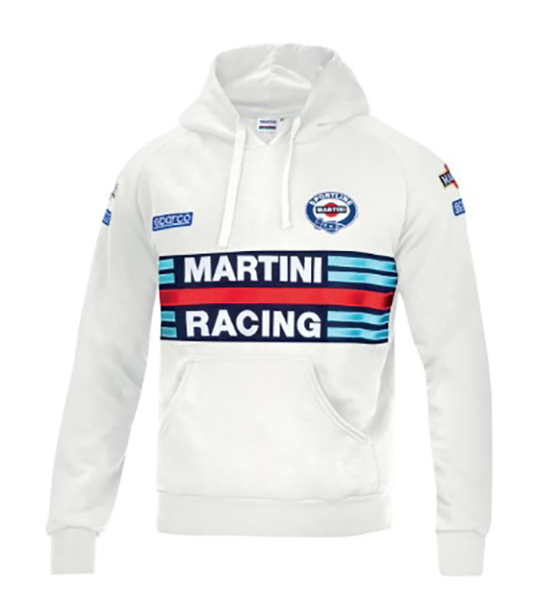 SUDADERA CAPUCHA BLANCA MARTINI MUJER 01397MRBIS SPARCO S