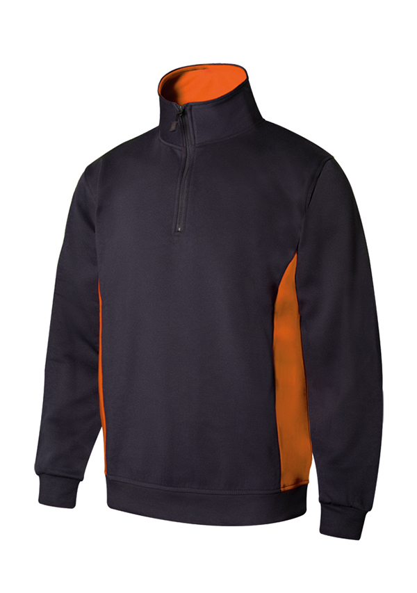 SUDADERA MARINO NARANJA P105704 VELILLA XL