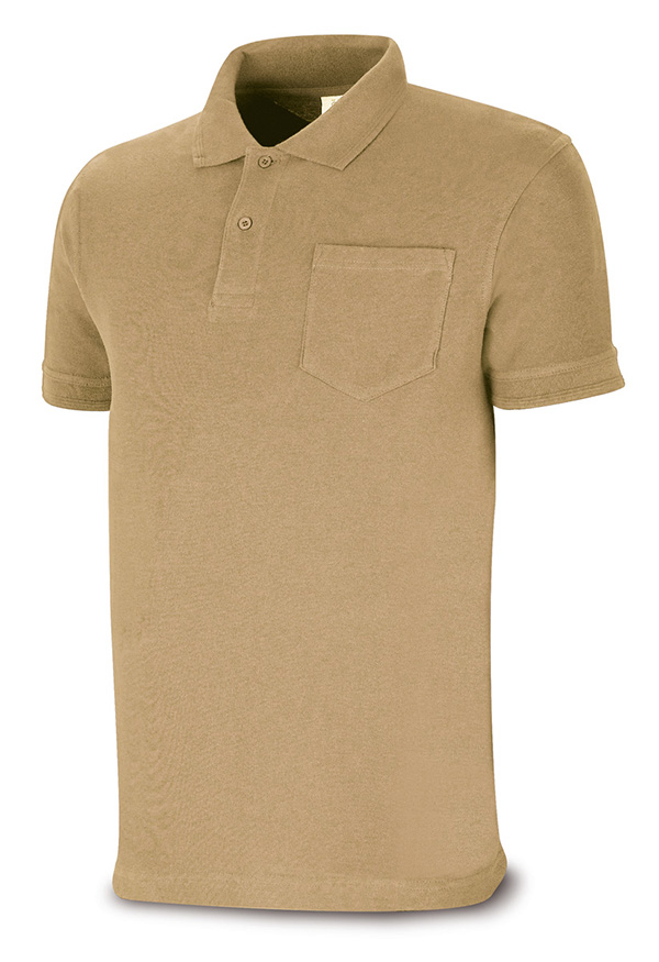 POLO C/BOLSILLO M/CORTA BEIGE 1288PAMCBE MARCA M