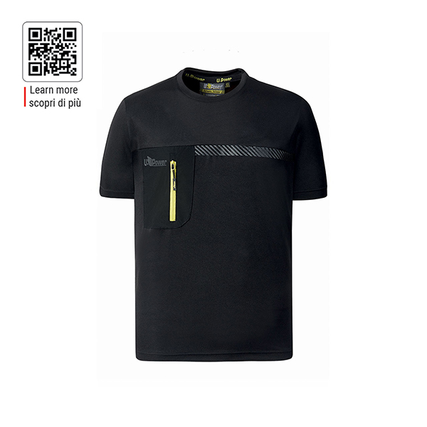 CAMISETA M/CORT BOLS NEGRA CARBON CHRISTAL U-POWER XXL