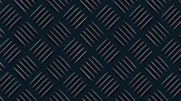 PAVIMENTO CHECKER CAUCHO NEGRO 3MM PT1865 PROFER TOP 1,2X10 M