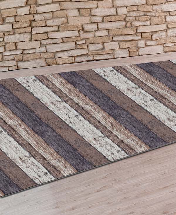 ALFOMBRA PASILLERA TEXTIL MADERA (METRO) 56695 DINTEX 65 CM