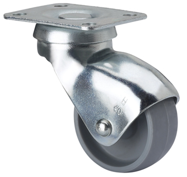 RUEDA PLASTICO GRIS (A) H(1-0238) ALEX 25 MM