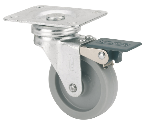 RUEDA PLASTICO GRIS (B) B(1-0541) ALEX 40 MM