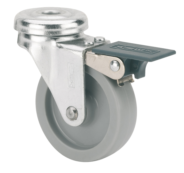 RUEDA PLASTICO GRIS (E) B(1-0546) ALEX 60 MM