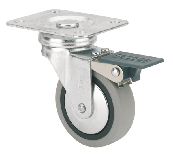 RUEDA GOMA GRIS (B) B(1-0547) ALEX 40 MM