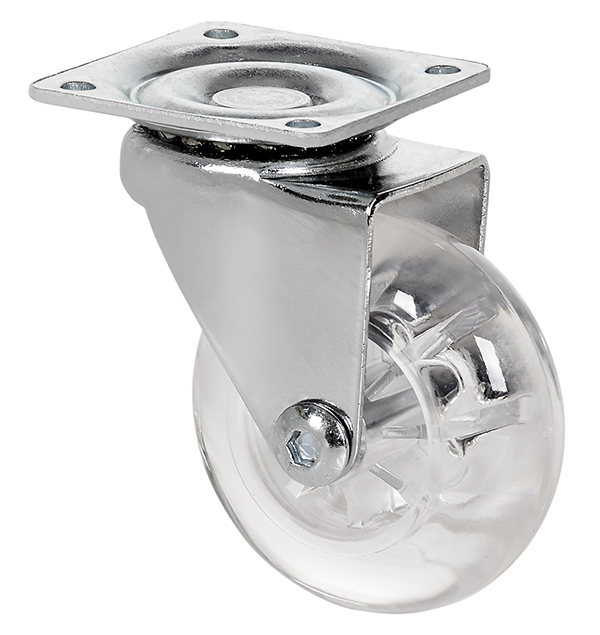 RUEDA GIR. CROMADA PU 1-0659 ALEX 50 MM