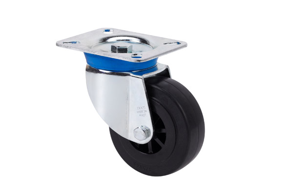 RUEDA GOMA CENTRO NYLON (A) TV(2-0003) ALEX 125 MM