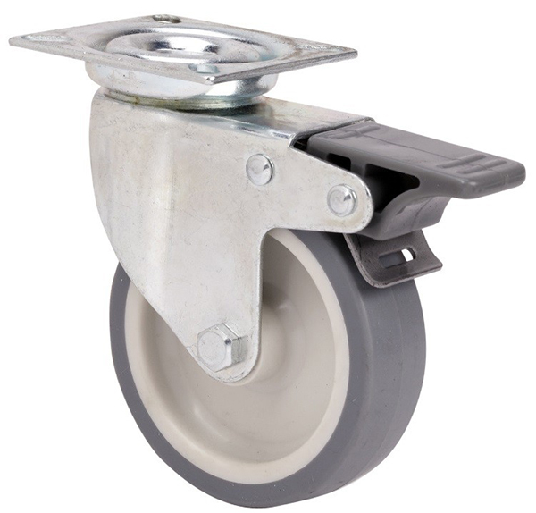 RUEDA FIJA TWIN LEX POLIAMIX-GOMA TW0238 ALEX 60 MM