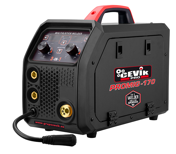 GRUPO SOLDAR INVERTER MIG/TIG/MMA CE-PROMIG170 CEVIK 160A/30%
