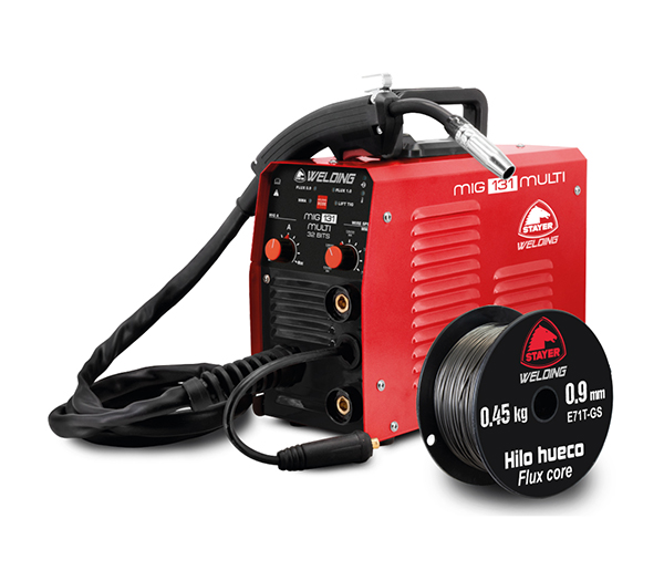 GRUPO SOLDAR INVERTER MIG+B.HILO 0.9 MIG131F+B STAYER 120A/30%