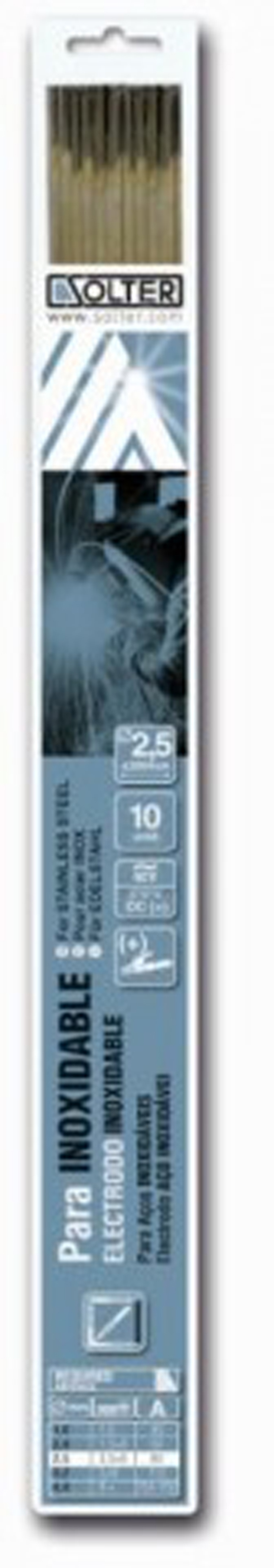 ELECTRODO INOXIDABL BLIST.10UD 5964 SOLTER 2X300 MM