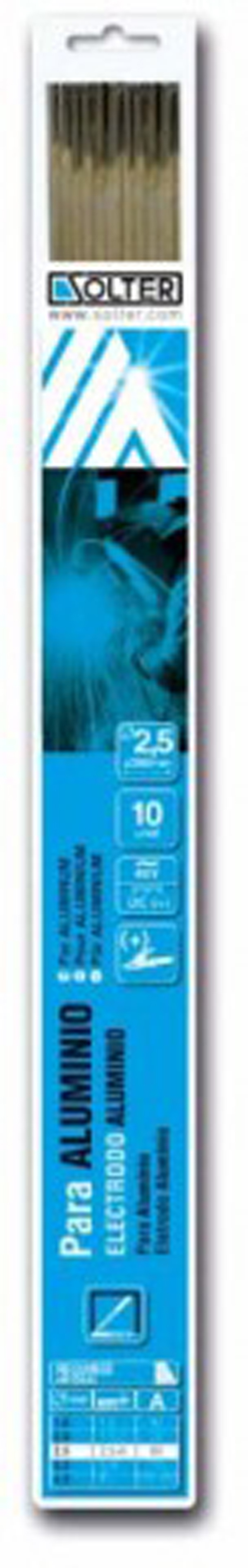 ELECTRODO ALUMINIO BLIST.10UD 5975 SOLTER 2,5X350 MM