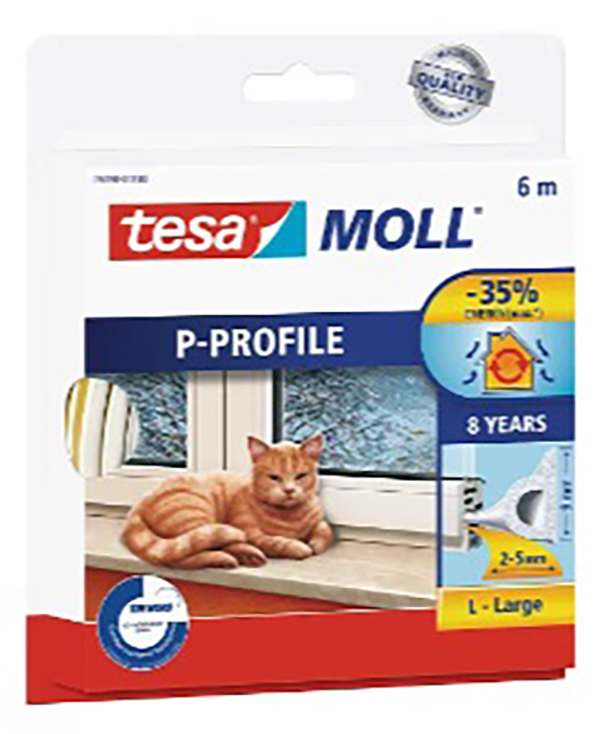 BURLETE CAUCHO TUBULAR BLANCO 05390-00100-00 TESAMOLL 6 MX9 MM