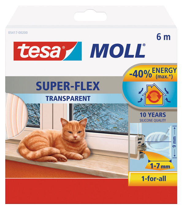 BURLETE TRANSPARENTE SILICONA 05417-00200-02 TESAMOLL 6 MX9 MM