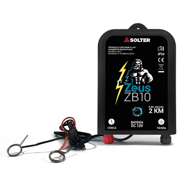 PASTOR ELECT BATERIA ZB10 12V 10036 SOLTER ZEUS 0,85-0,12J