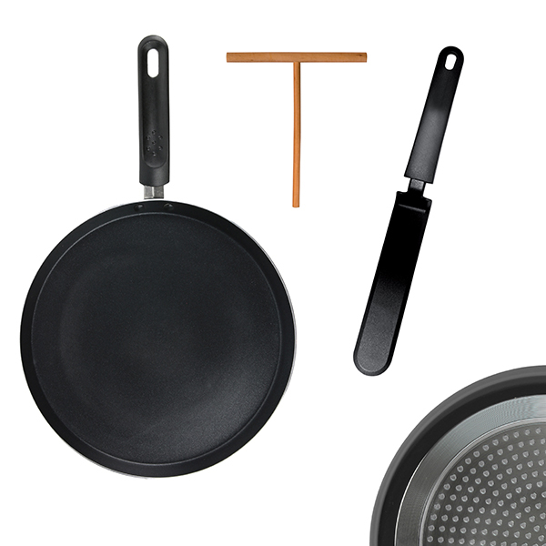 SARTEN CREPERA C/UTENSILIOS KC2448 CMP 28 CM