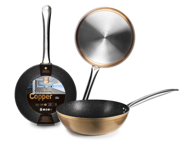 SARTEN HONDA INDUC. ALUM COBRE 495324 IBILI 24 CM