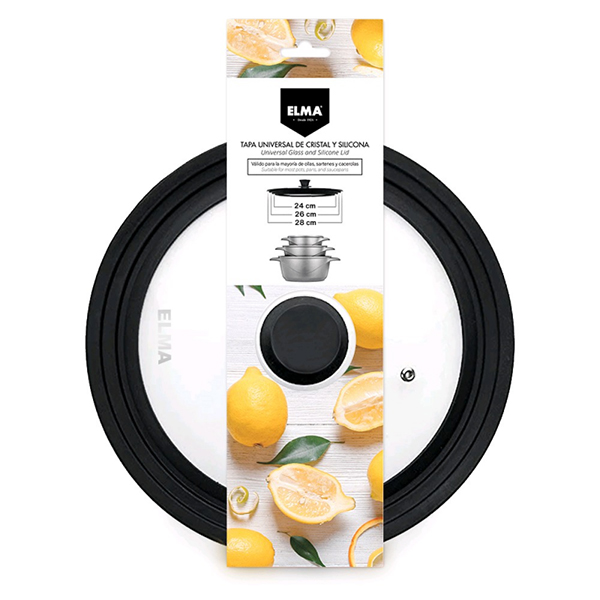 TAPA COCINA CRISTAL SILICONA 40.02.0 SIL.EX 24-26-28CM
