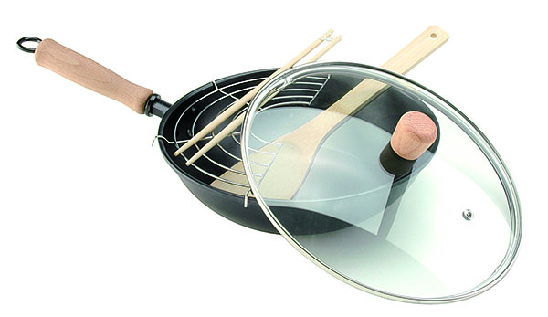 WOK HIERRO T/CRISTAL INDUCCION 315010050 OROLEY 24 CM