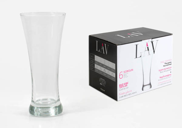 VASO CERVEZA SORGUN PACK 6 20079-1S ART&CRAFT 36 CL