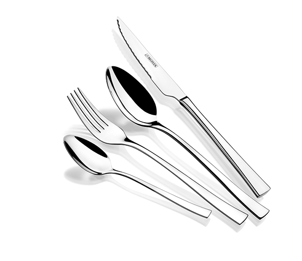 CUBERTERIA INOX MODENA C/CHULET M200974 MONIX 24 PZAS