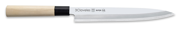 CUCHILLO COCINA NIPON YANAGIBA 1936 3 CLAVELES 24 CM