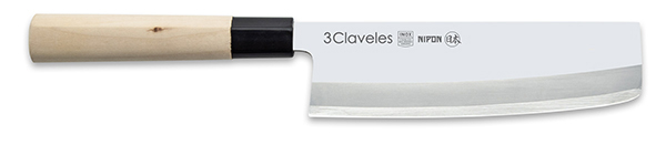 CUCHILLO COCINA NIPON USUBA 1938 3 CLAVELES 18 CM