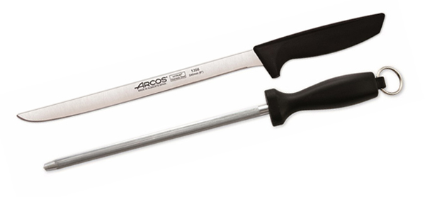 CUCHILLO JAMONERO+CHAIRA NIZA 136700 ARCOS -