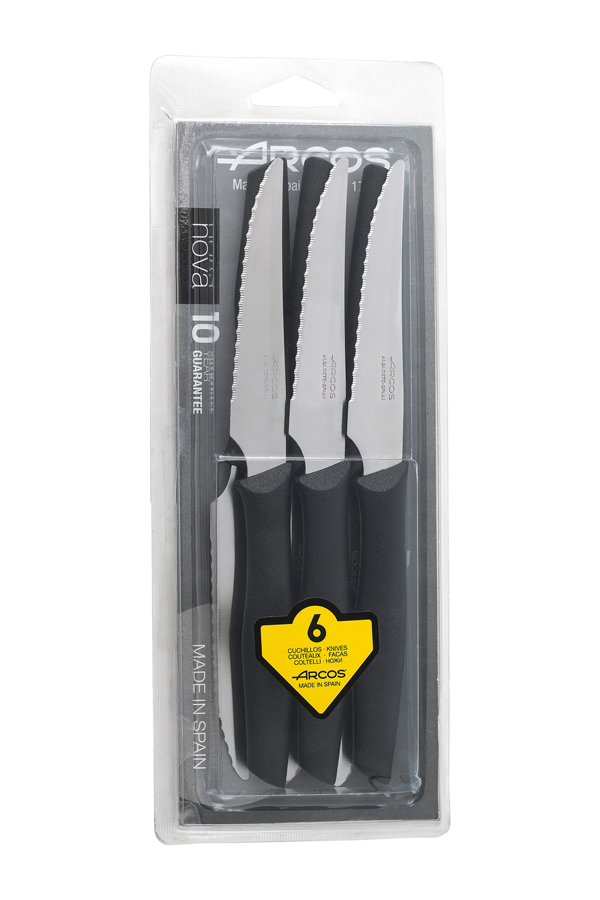 CUCHILLOS CHULETERO NOVA SET 6 806100 ARCOS 110 MM