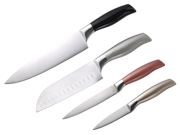 SET 4 CUCHILLO ACERO INOX NEON BG-4222-MT BERGNER -