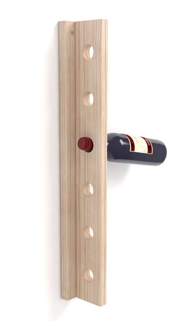 BOTELLERO MADERA MURAL 6 BOTEL T60000.99 ASTIGARRAGA 61X10X8 CM