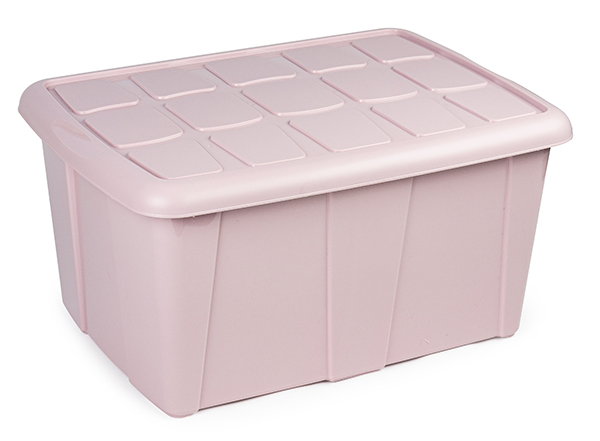 CAJA MULTIUSO N18 ROSA PASTEL 11643A6 PLASTICFORTE 60 L