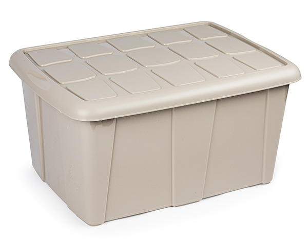 CAJA MULTIUSO N18 MARRON CLARO 11643T0 PLASTICFORTE 60 L