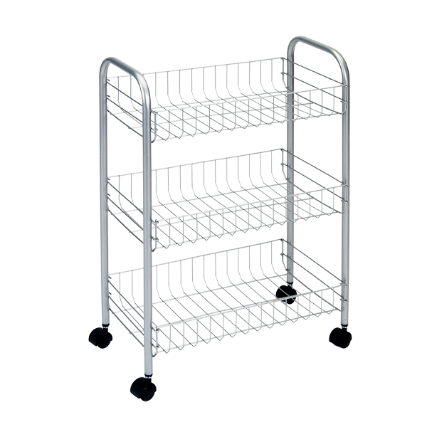 CARRO MULTIUSO INOX LUGANO 3 C 340103 METALTEX 41X26X64CM