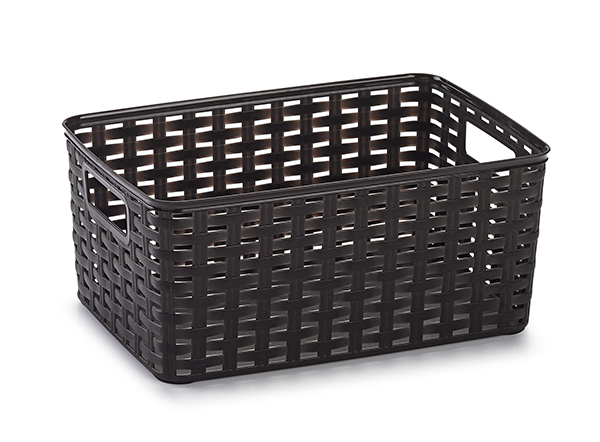 CESTA MULTIUSO 10L WENGUE 1222268 PLASTICFORTE 33X22 CM