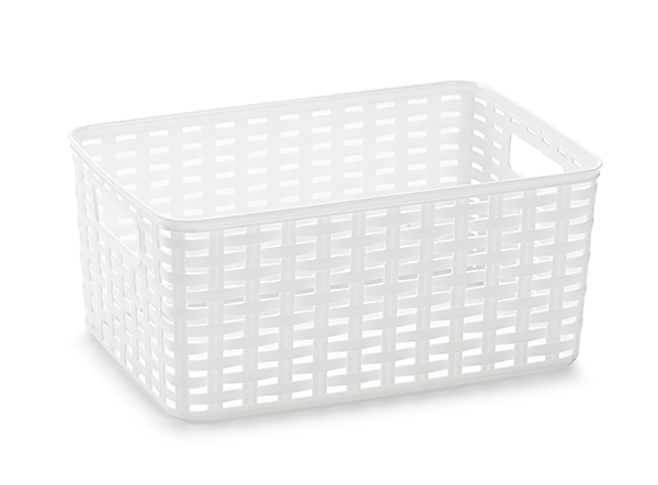CESTA MULTIUSO 6 L BLANCO 1182701 PLASTICFORTE 29X20 CM