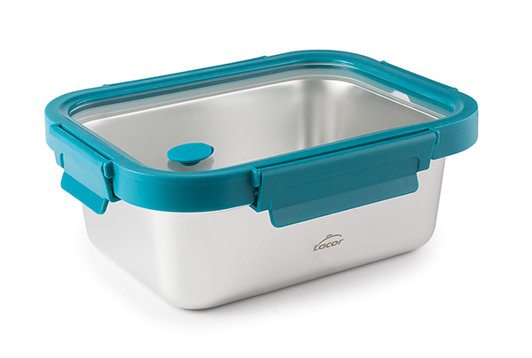 HERMETICO INOX T/CRISTAL ETERN RECTANG 64602 LACOR 1800 ML