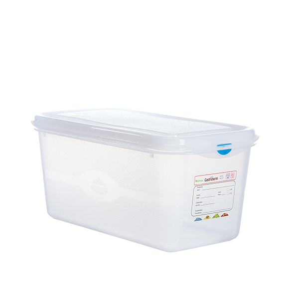 CONTENEDOR PROF GASTRONOX 1/3 H150 4 CLIPS COLOR 12.450.030 DENOX 33X18X15