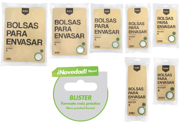 BOLSA ENVASADO VACIO BLIST. 50 15.16.0 ELMA 15X25 CM