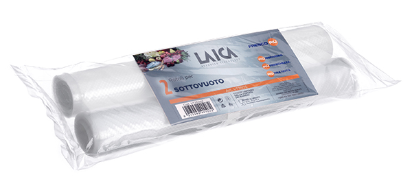 ROLLO ENVASADO VACIO SET-2U. APTO COCCION VT3505 LAICA 28X300 CM