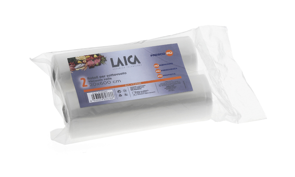 ROLLO ENVASADO VACIO SET-2U. APTO COCCION VT3508 LAICA 20X600 CM