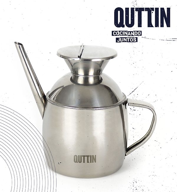 ACEITERA INOXIDABLE BQ01011774567 QUTTIN 450 ML