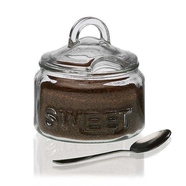 AZUCARERO VIDRIO C/CUCHARILLA 21250010 VERSA 12X12X12