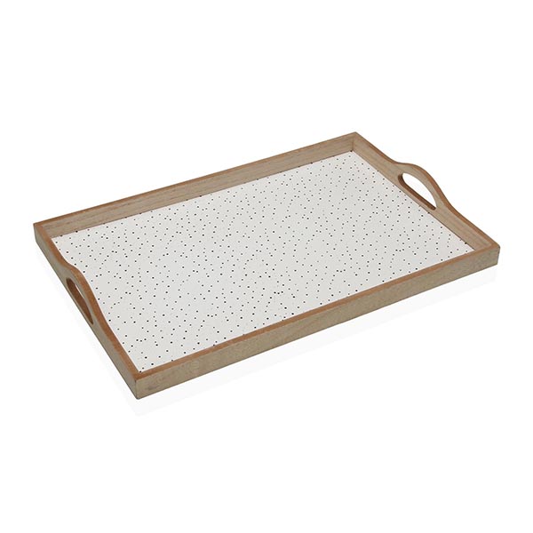 BANDEJA MADERA SPECKLE 21920295 VERSA 45X30X5CM